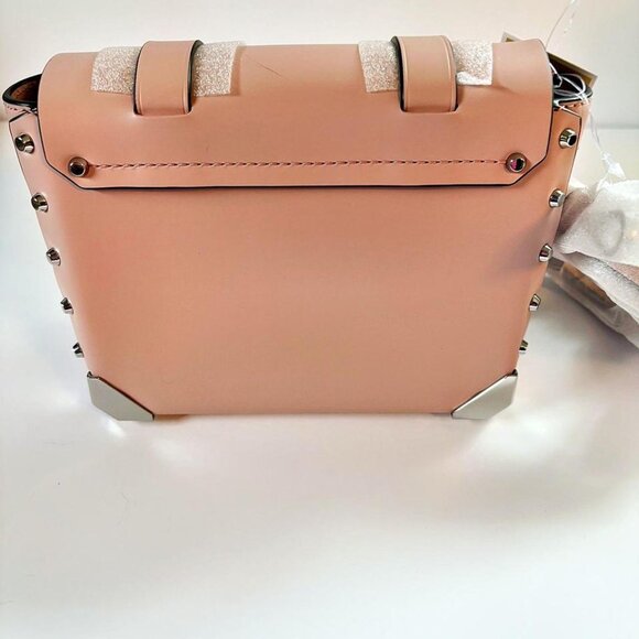 Michael Kors Manhattan Small Messenger Crossbody bag in a smokey rose color. - Picture 5 of 8